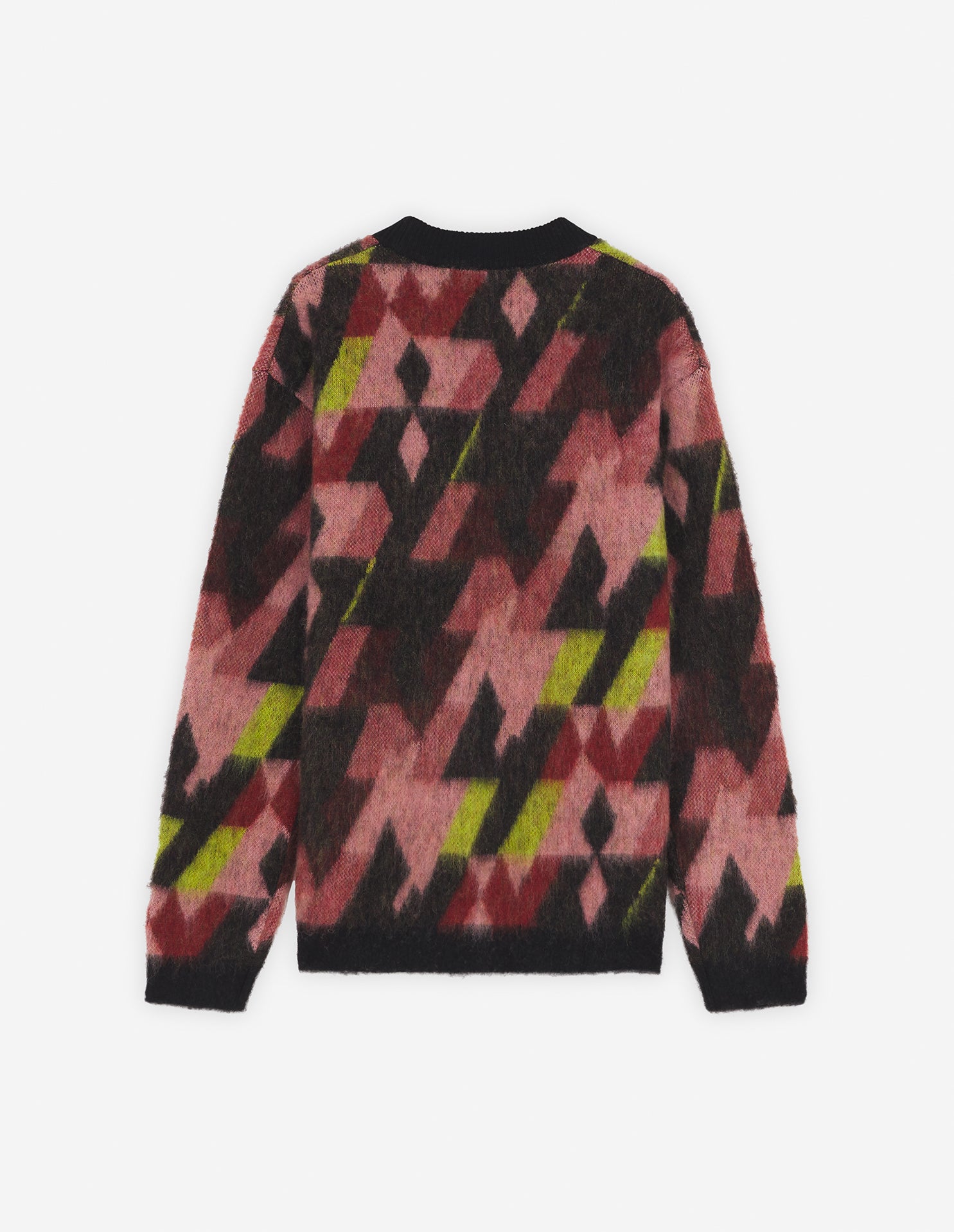 Graphic wool blend jumper - Pecan & Pasture Rose