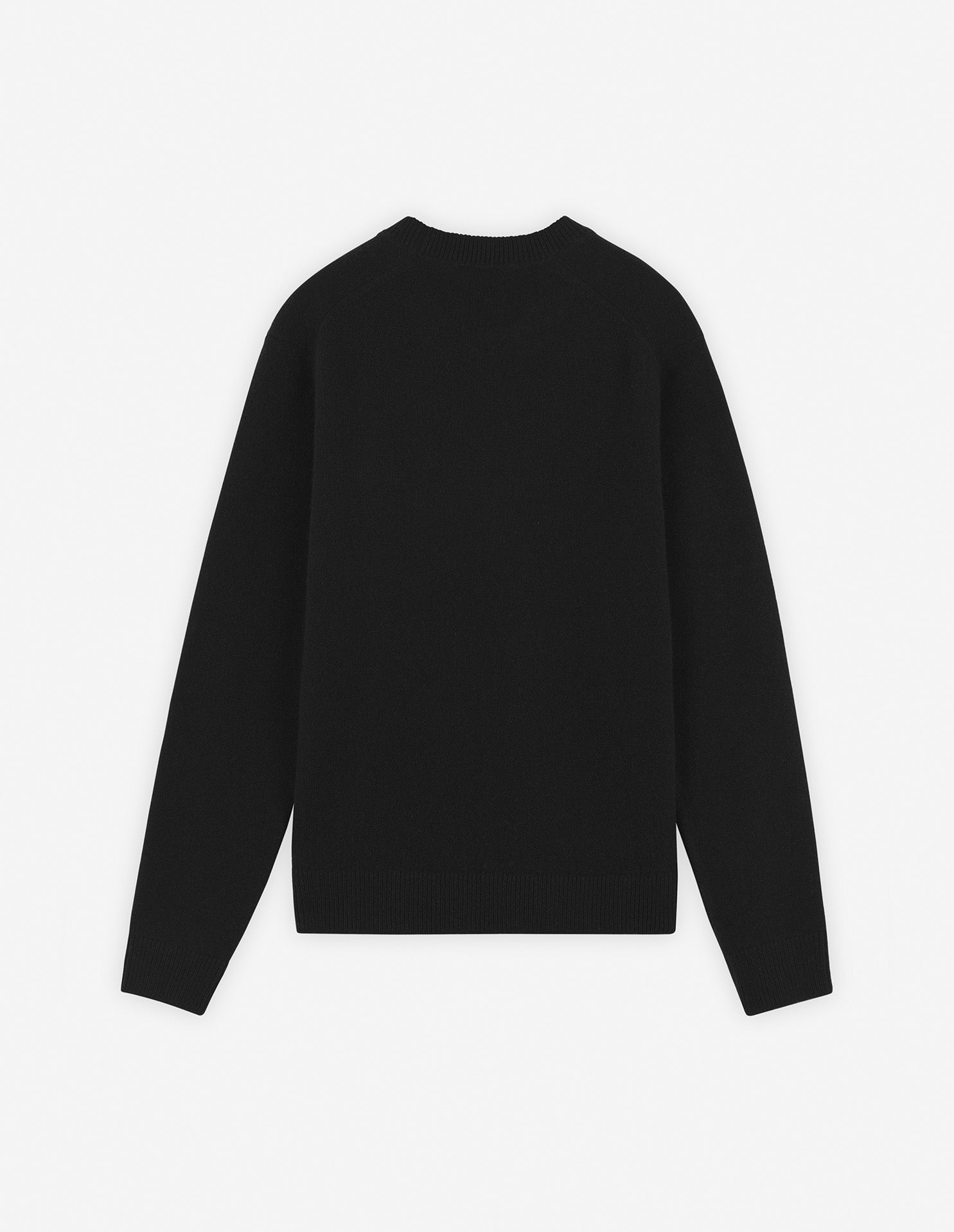 Bold Fox Head jumper with wool patch - Black