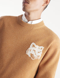 Fox wool jumper - Sequoia