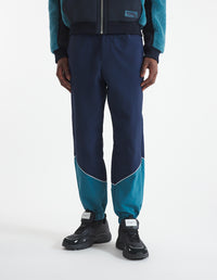 Back pocket trousers with patch - Lakeblue Navy Block
