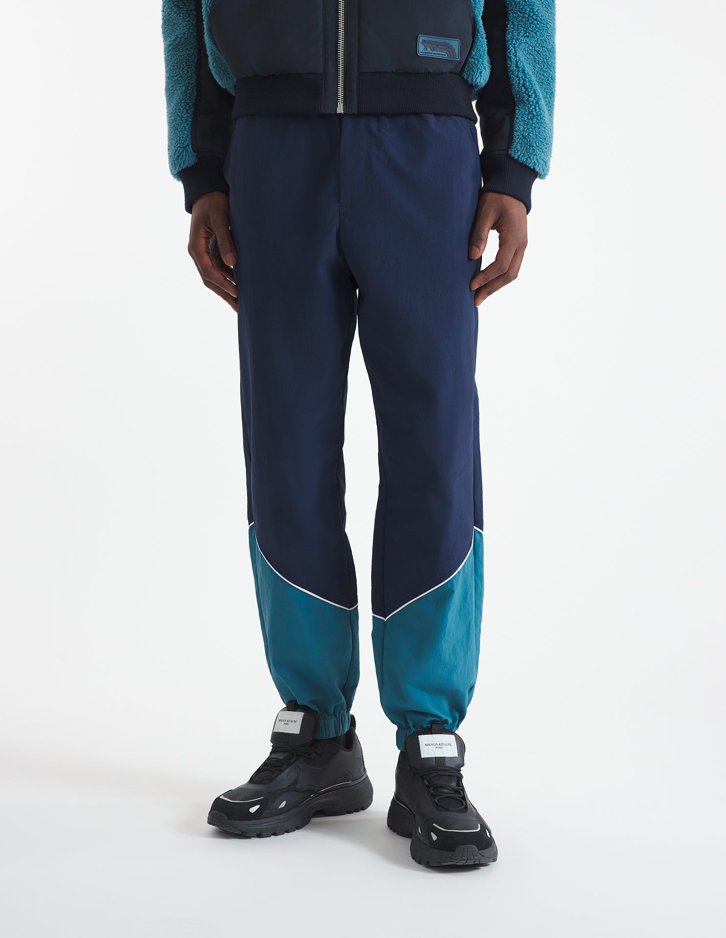 Back pocket trousers with patch - Lakeblue Navy Block