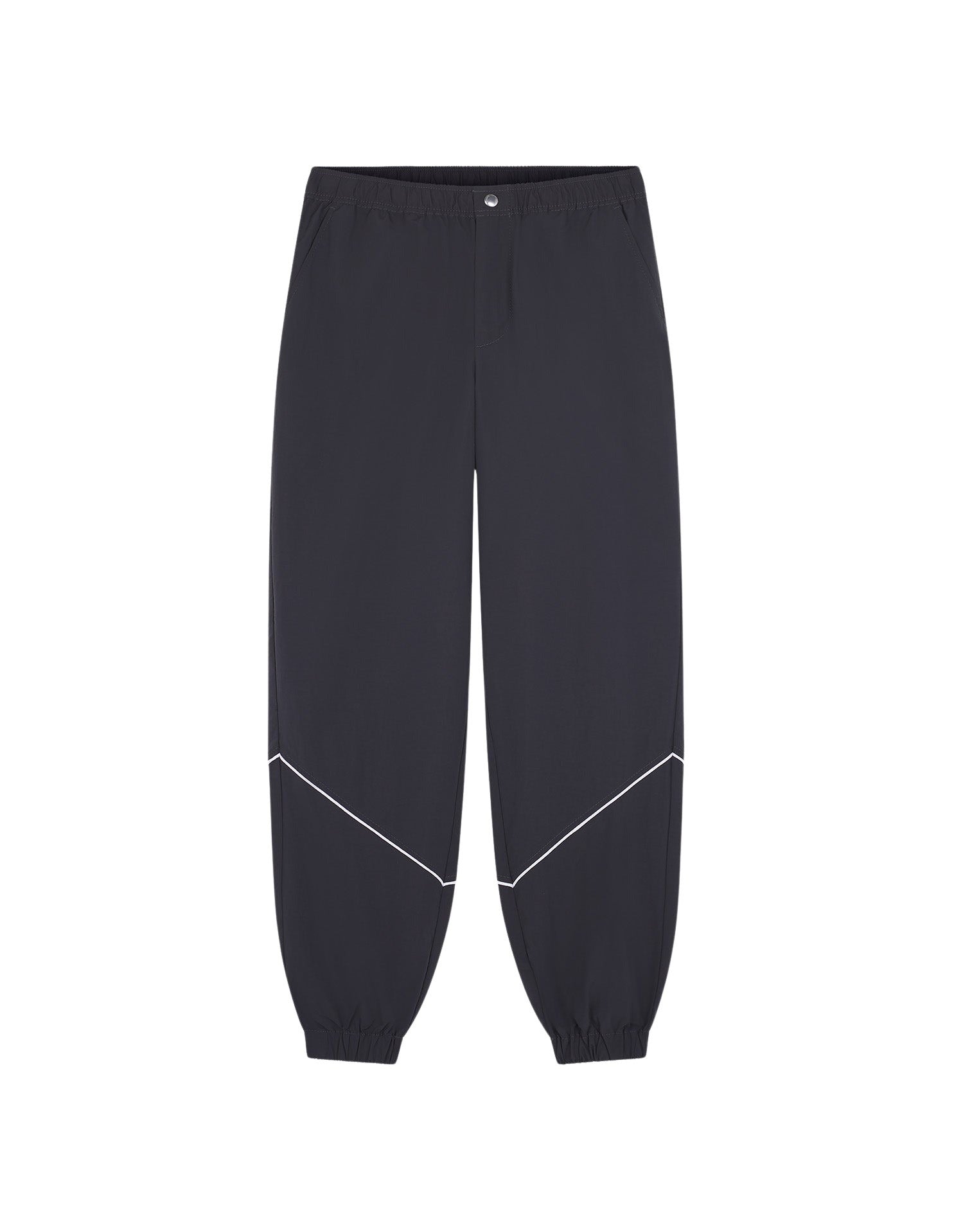 Back pocket trousers with badge - Black