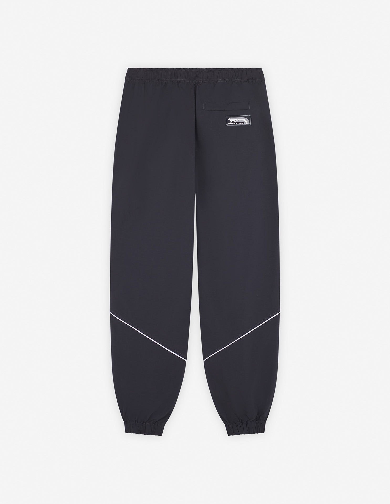 Back pocket trousers with badge - Black