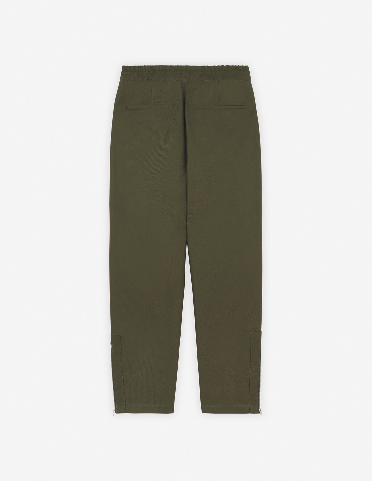 Ankle zip trousers - Military Green