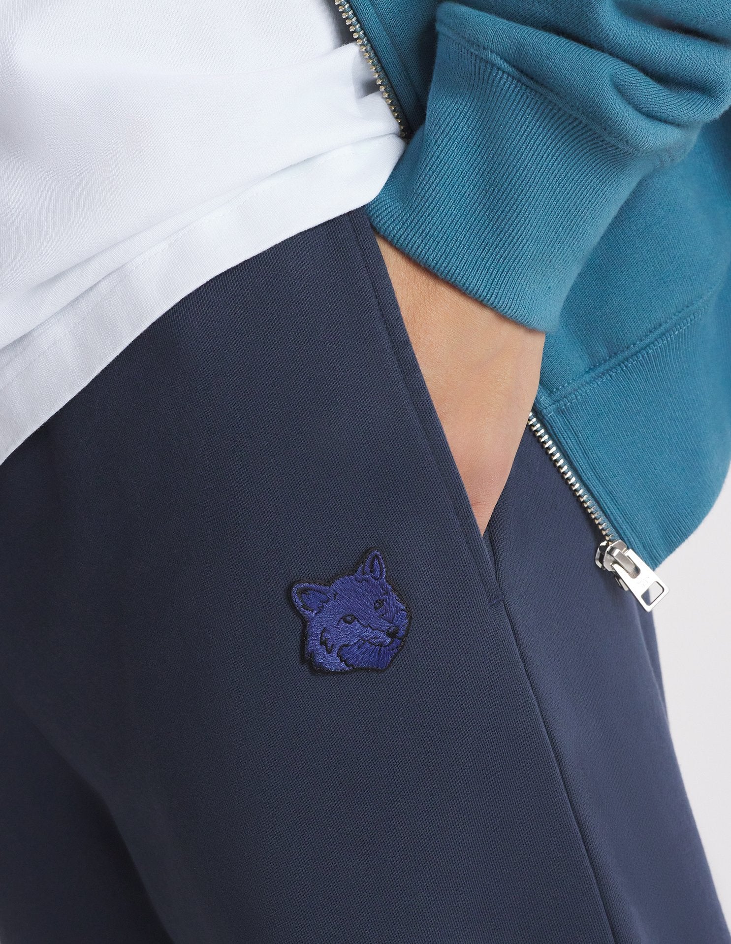 Pantalon de survêtement Bold Fox Head avec écusson - Deep Navy