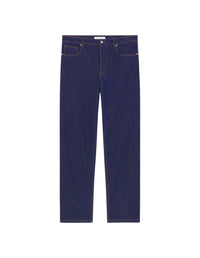 Pantalon droit en denim - Indigo