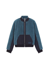 Zip fleece jacket - Lakeblue Navy Block