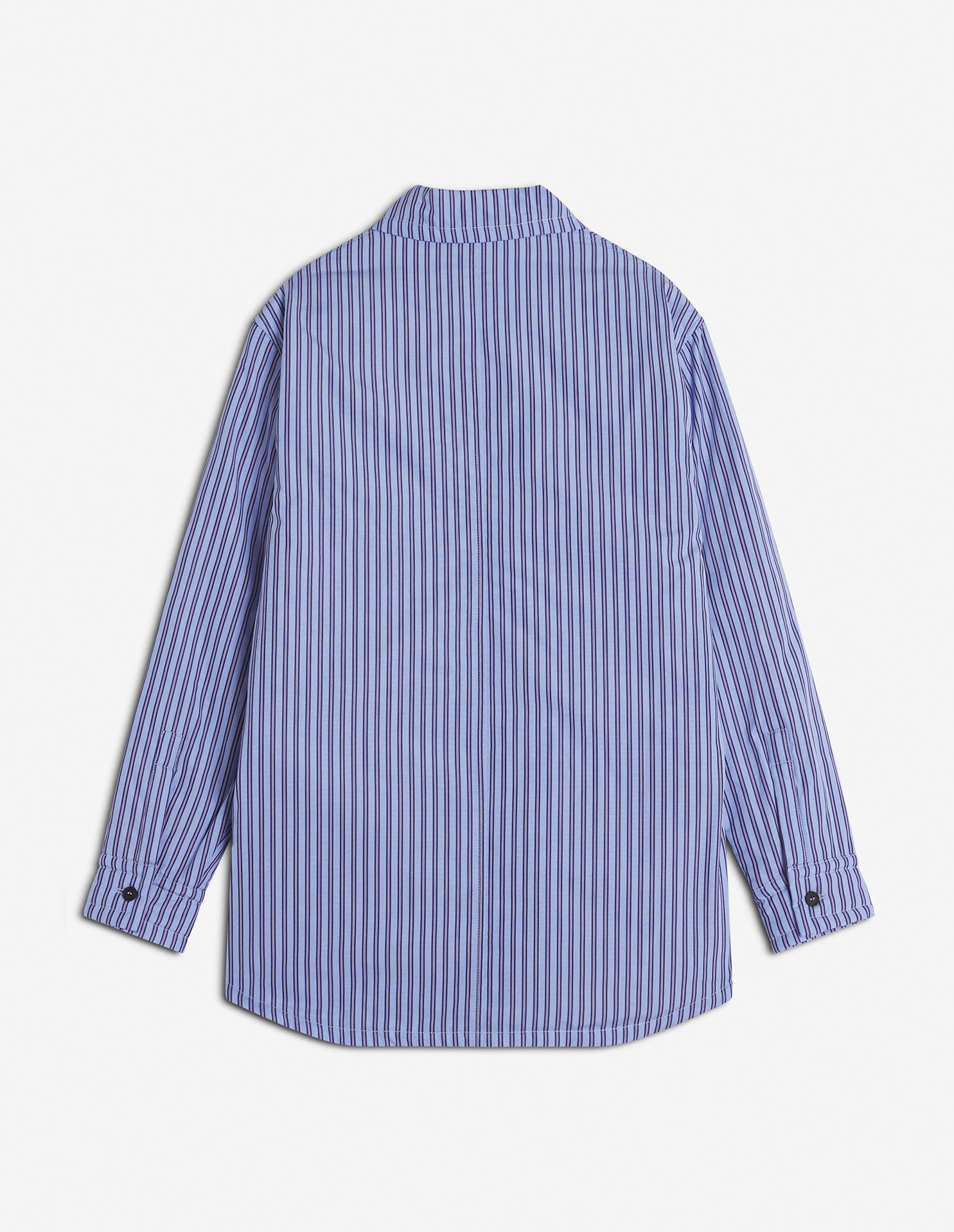 Oversized quilted overshirt - Navy & Blue