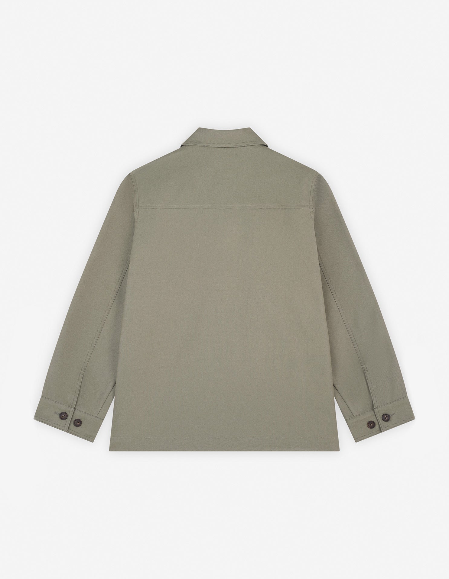 Button-front jacket with pockets - Pebble