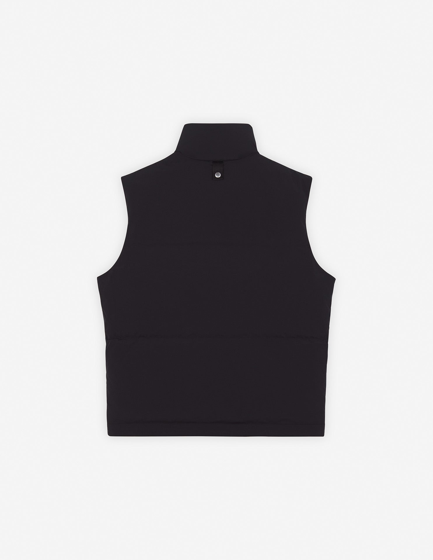 Sleeveless padded jacket with crest - Black