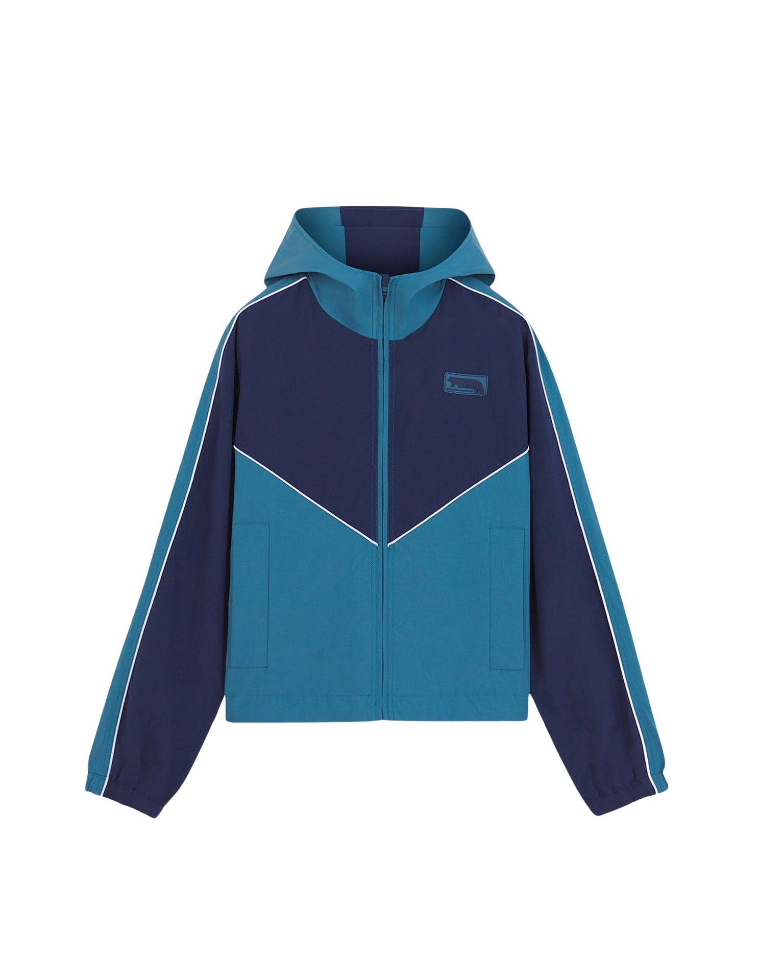 Veste coupe-vent avec écusson - Lakeblue Navy Block