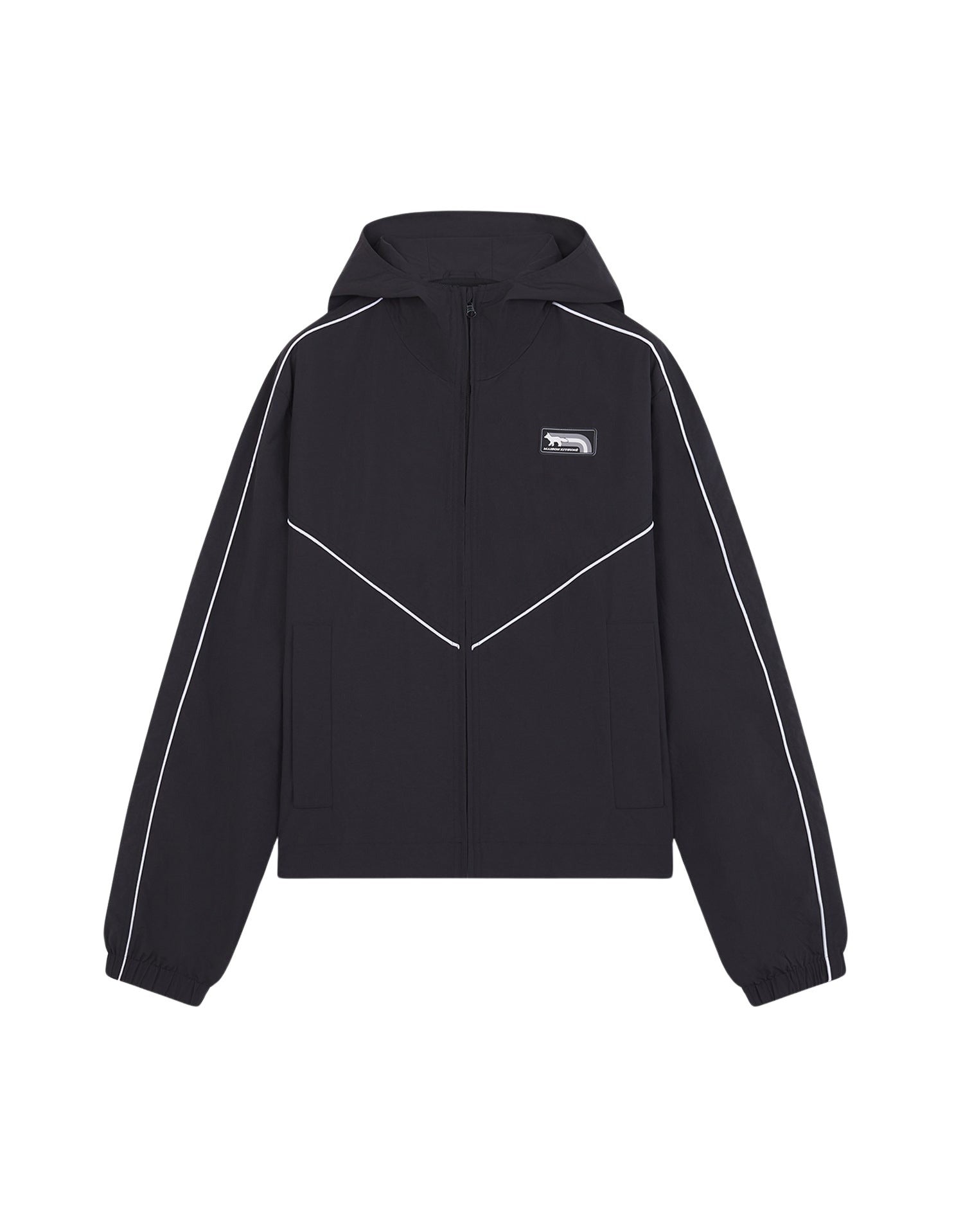 Veste coupe-vent avec écusson - Black