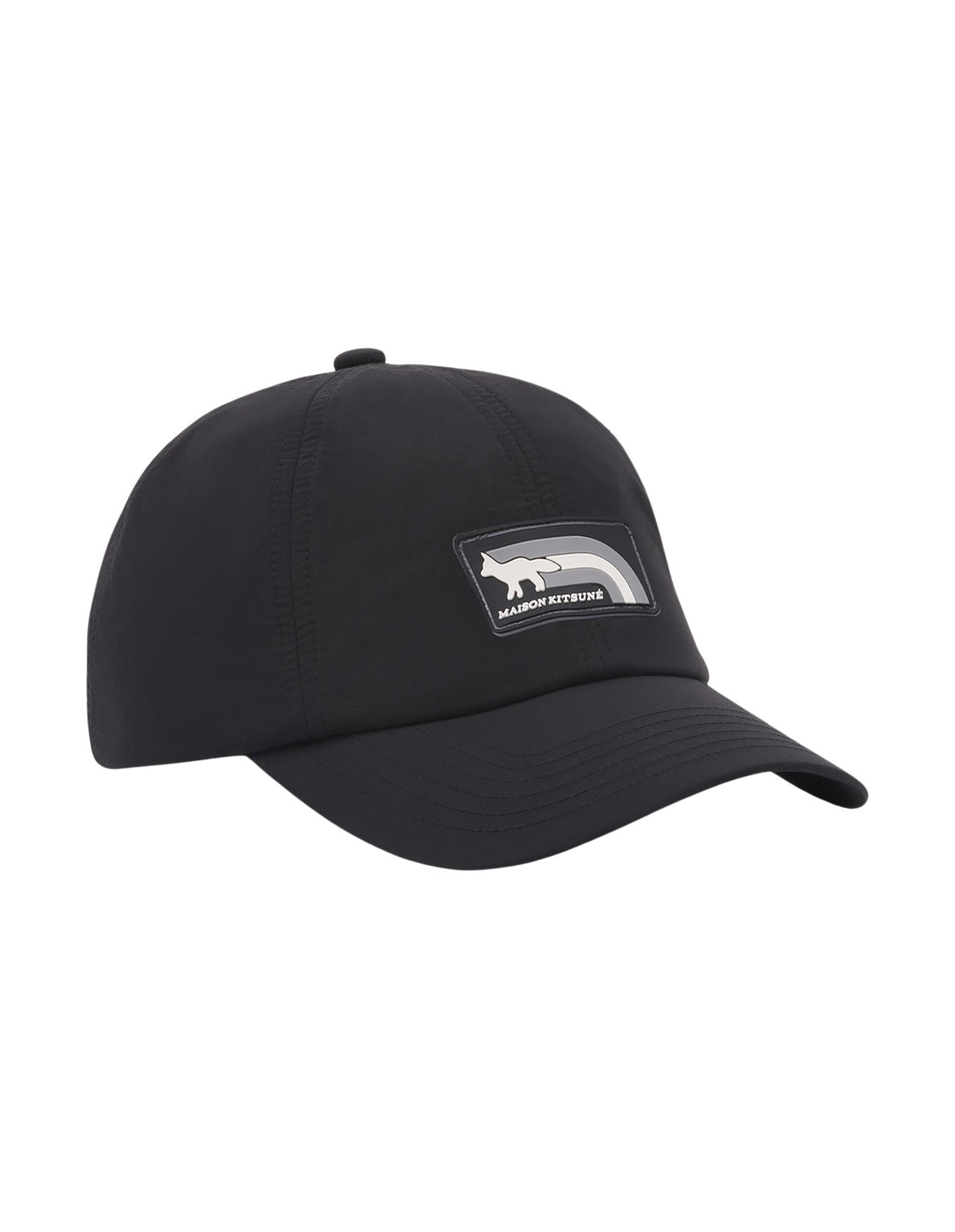 Cap with embroidered badge - Black