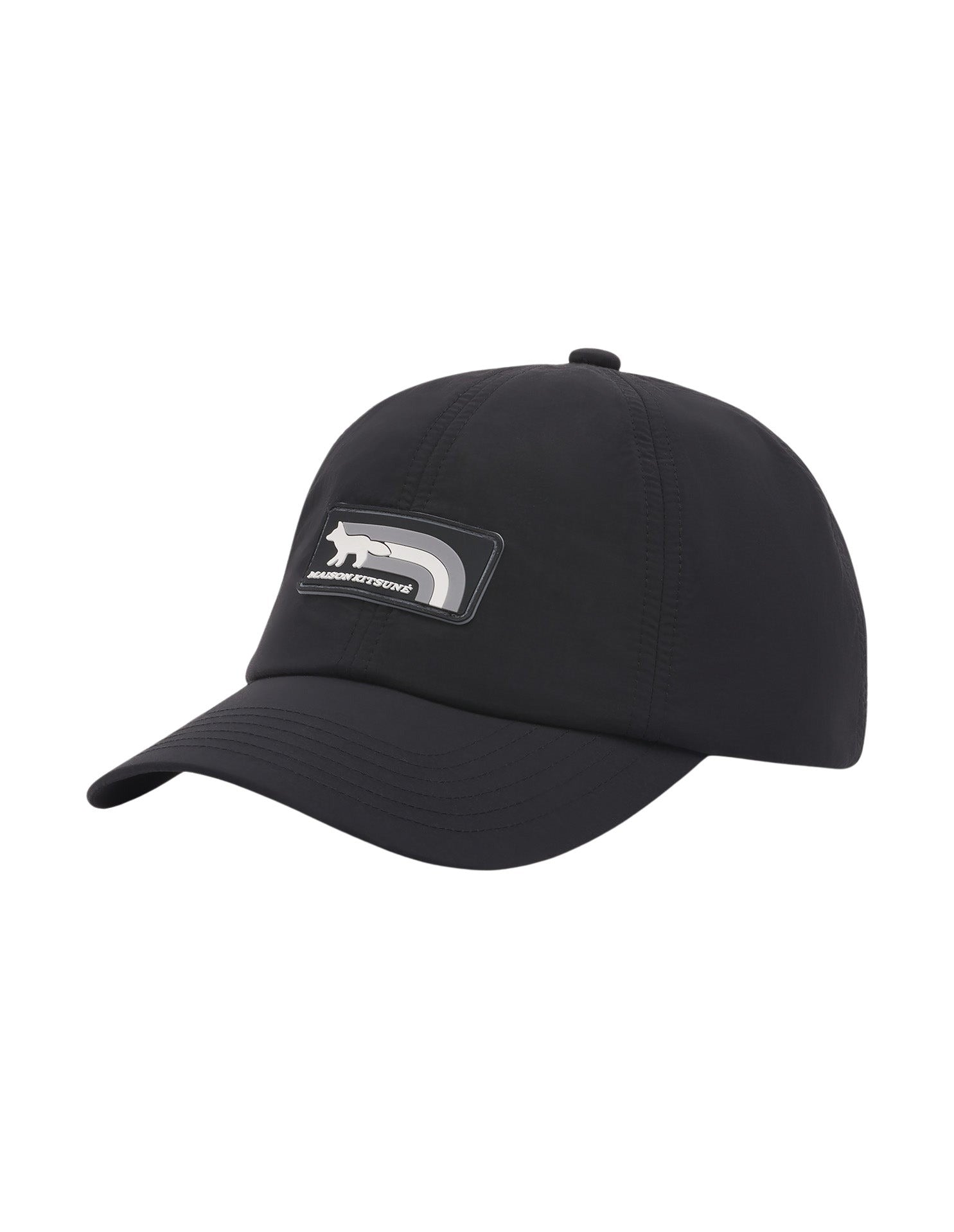 Cap with embroidered badge - Black