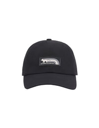 Cap with embroidered badge - Black