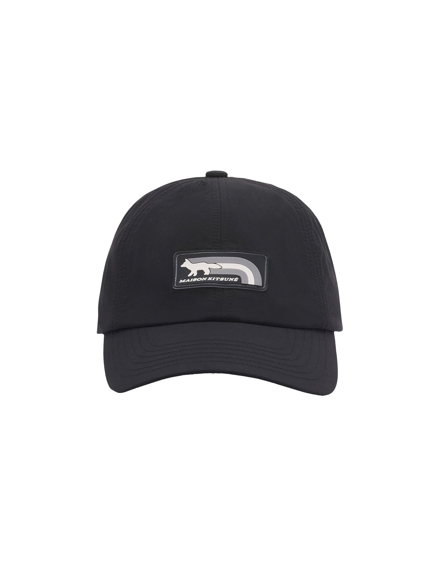 Cap with embroidered badge - Black