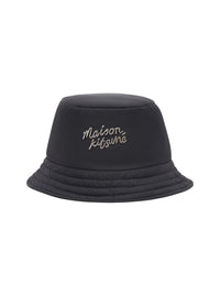 Bob matelassé avec logo - Black