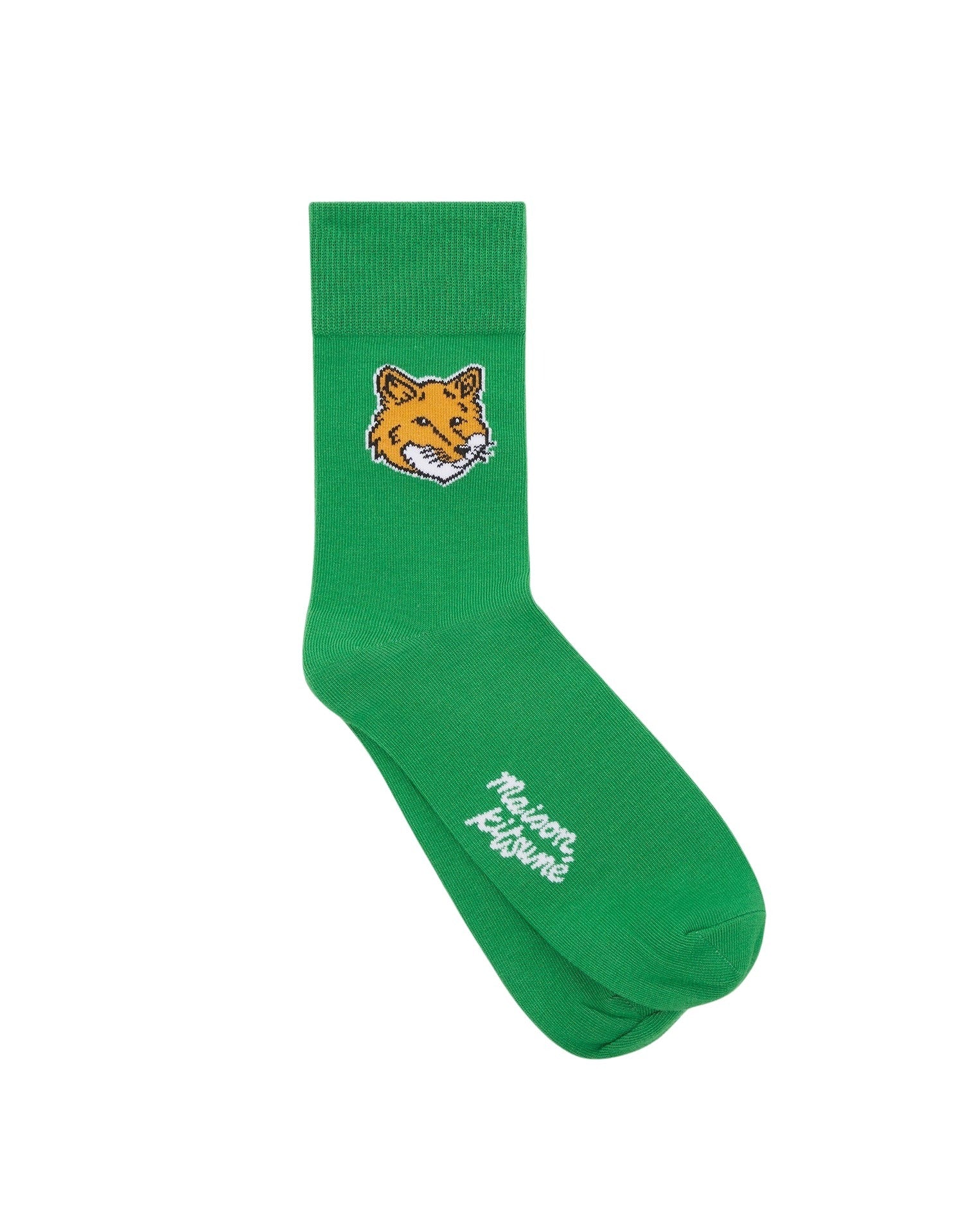 Fox Head jacquard socks - Trail Green