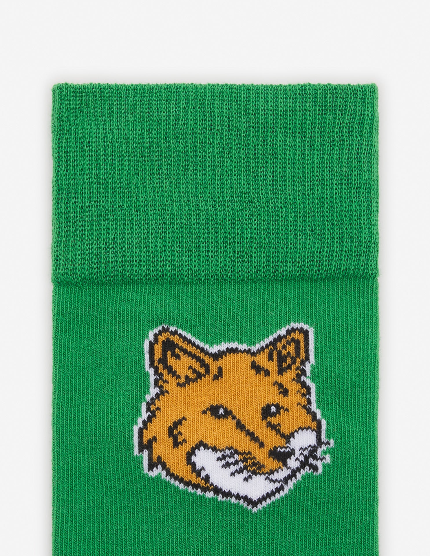 Fox Head jacquard socks - Trail Green