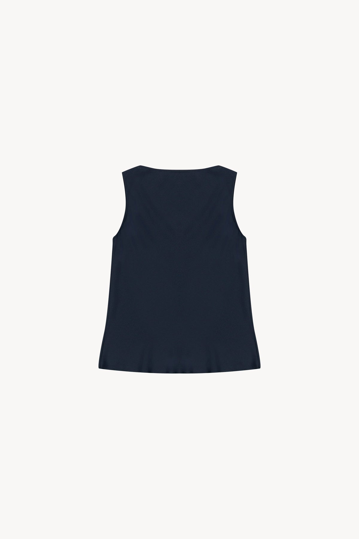 Haut col v sans manches - Marine