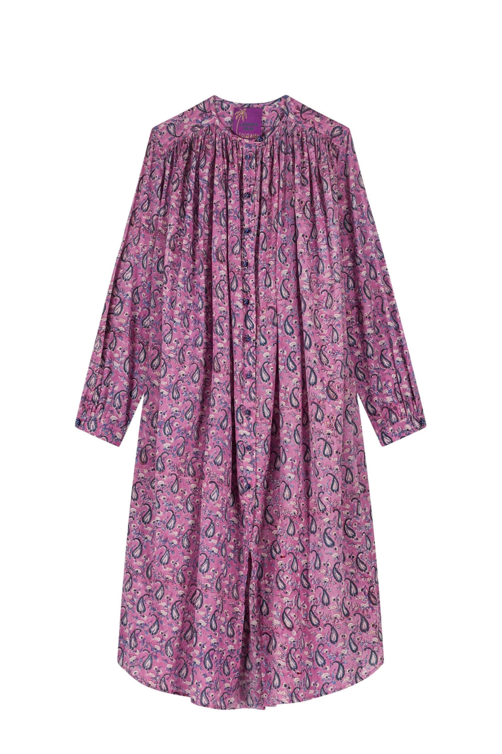 Robe Cigar coupe longue ample - Pink