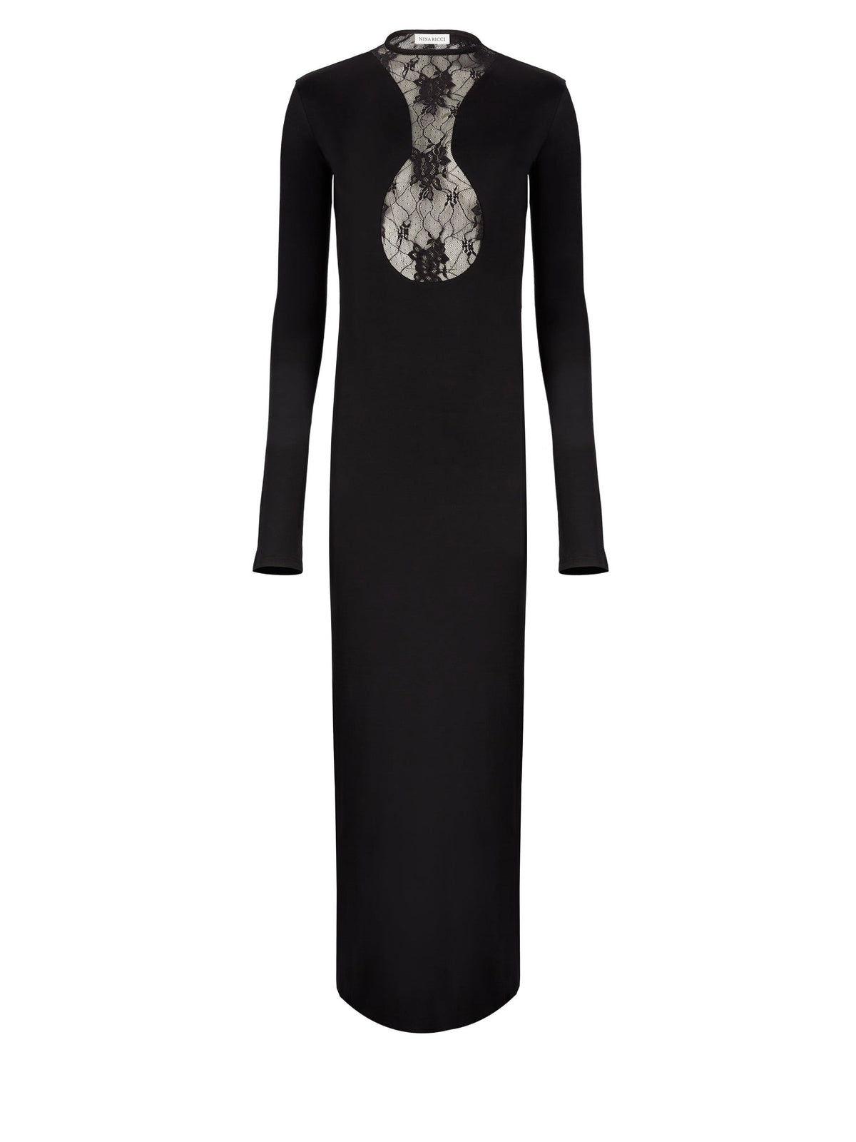 ROBE LONGUE AVEC INSERTS EN DENTELLE