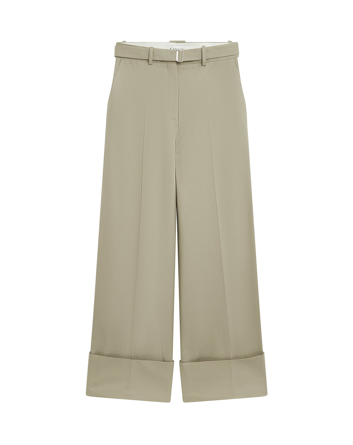 Pantalon large à ourlet - Lin
