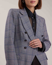 Note double-breasted jacket - Black and white