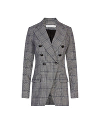 Note double-breasted jacket - Black and white