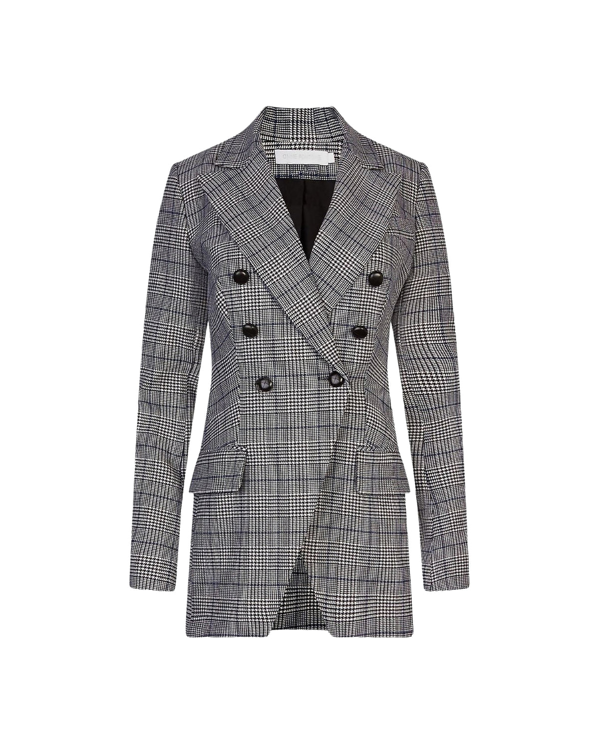 Note double-breasted jacket - Black and white