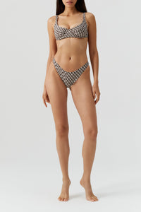 Haut de bikini balconnet Noto imprimé - Chain