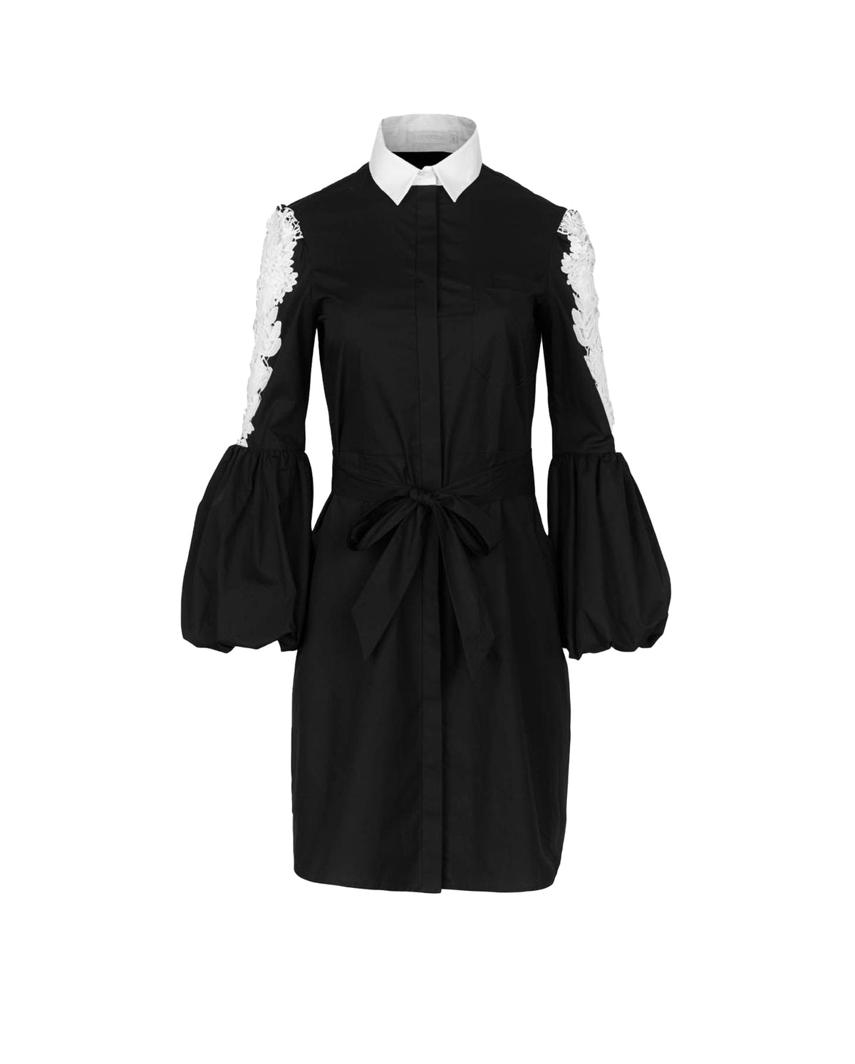 Robe Novalis à détails brodés - Black & White