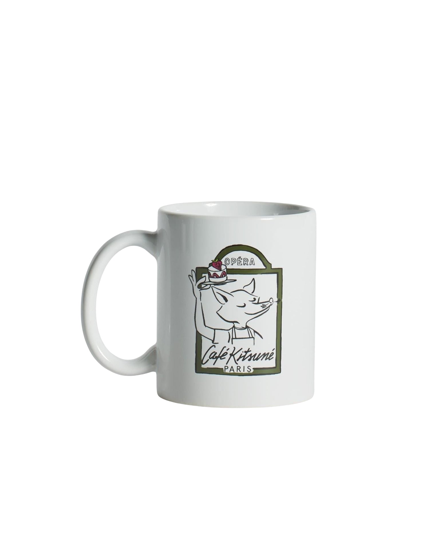 Kitsuné ceramic Opera Café mug - White