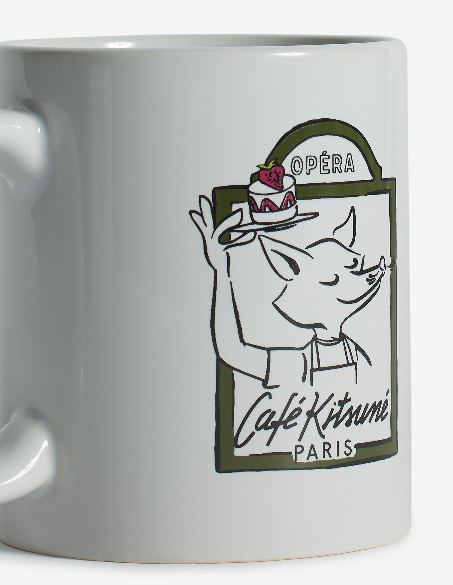 Tasse Opera Café Kitsuné en céramique - White