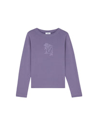 T-shirt à manches longues ajustée avec impression - Aster