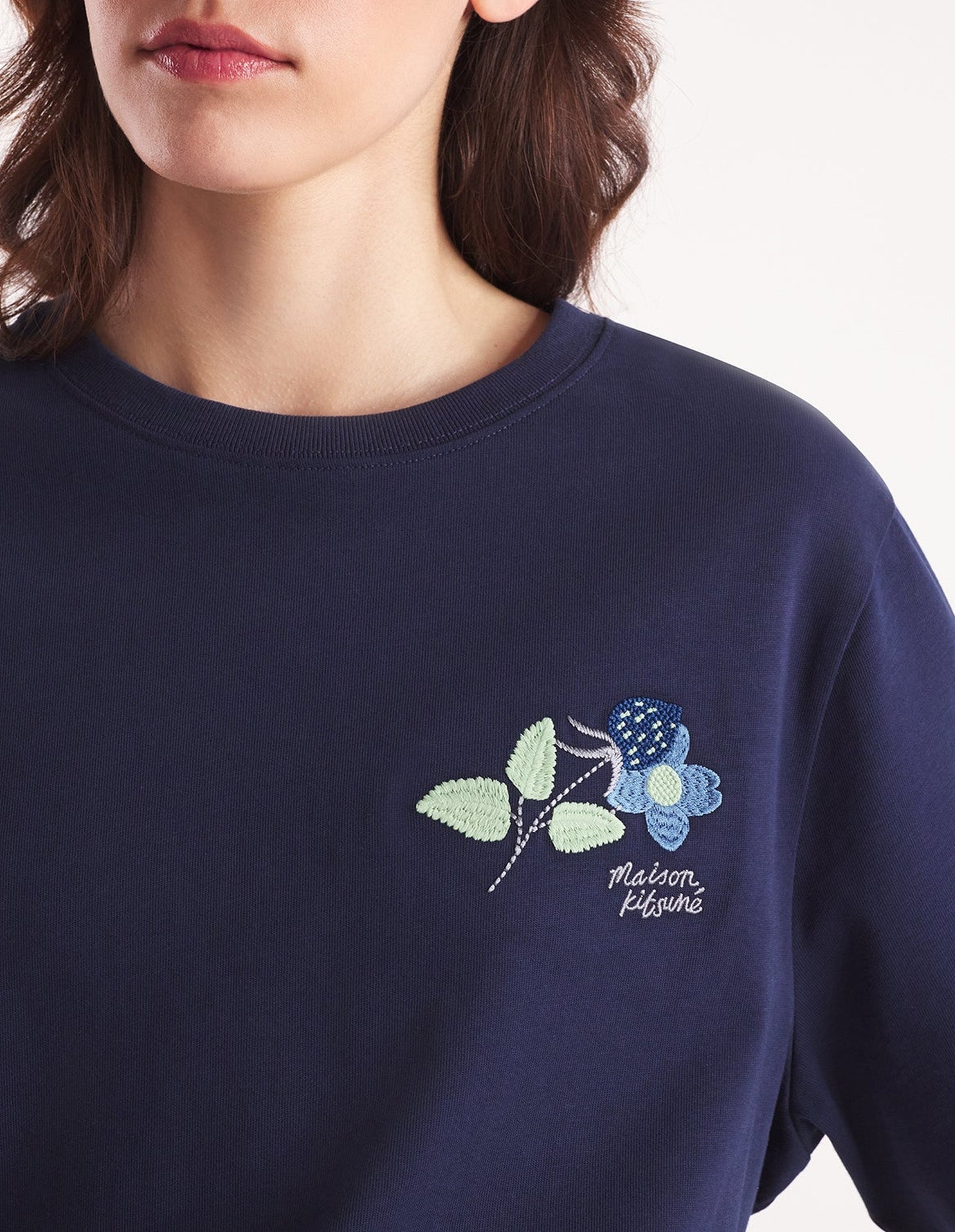 T-shirt à encolure arrondie - Navy