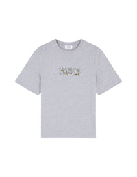 T-shirt avec broderie - Light Grey Melange