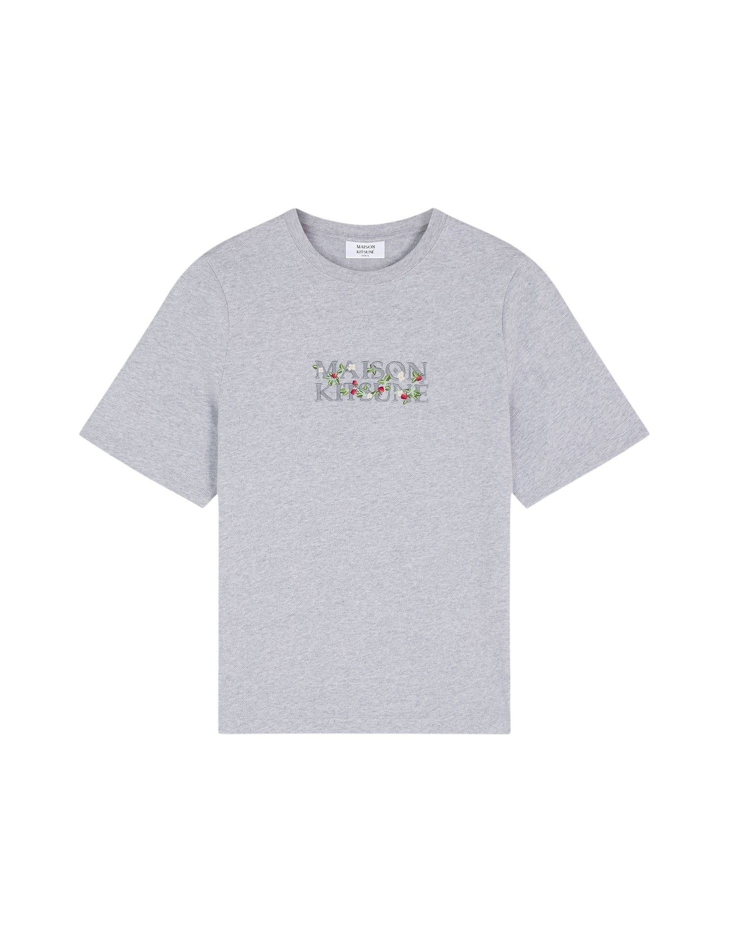 T-shirt avec broderie - Light Grey Melange