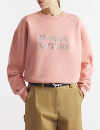 Sweatshirt à col rond avec broderie à l'avant - Acer Leaf