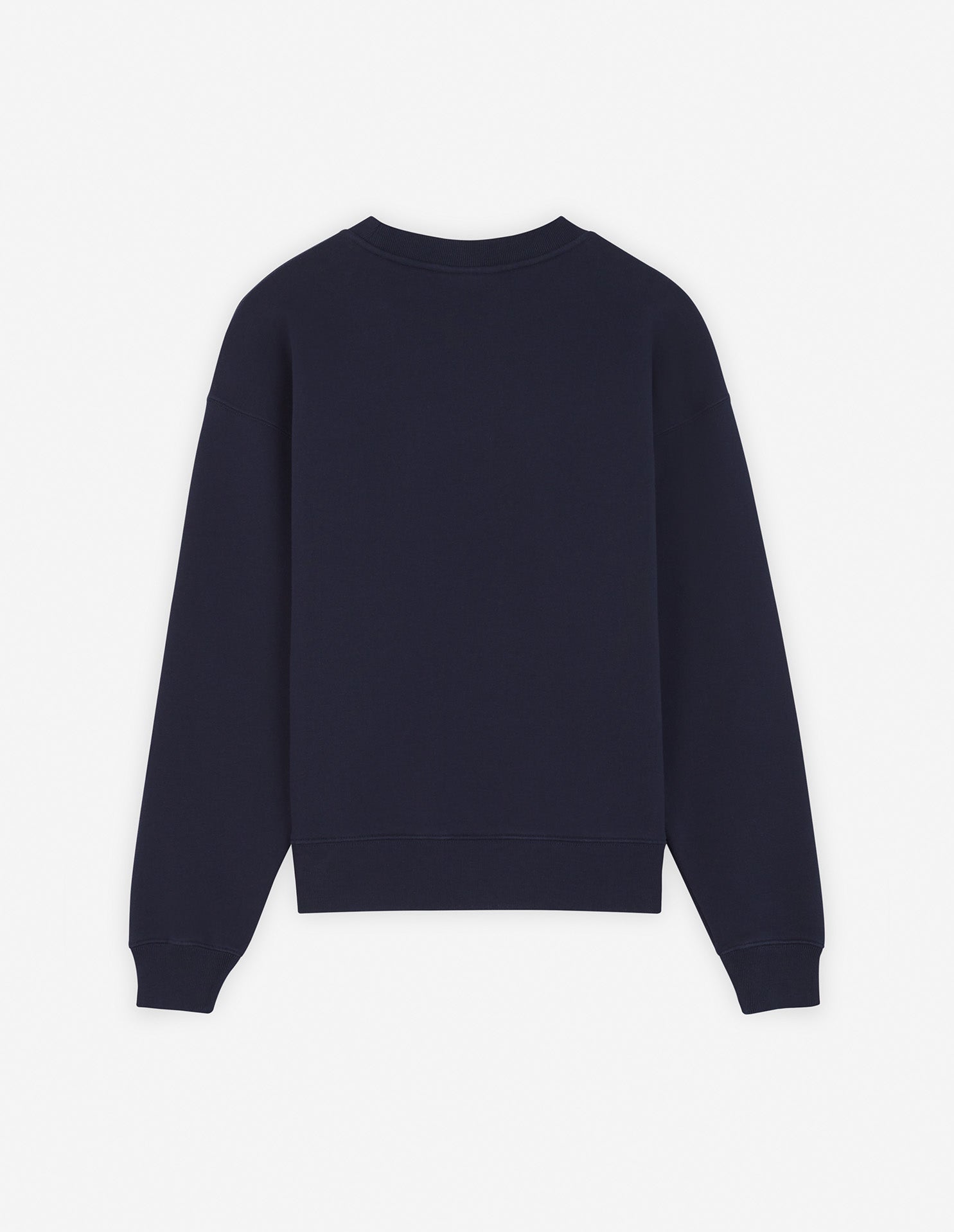 Sweatshirt à col rond avec broderie à l'avant - Navy