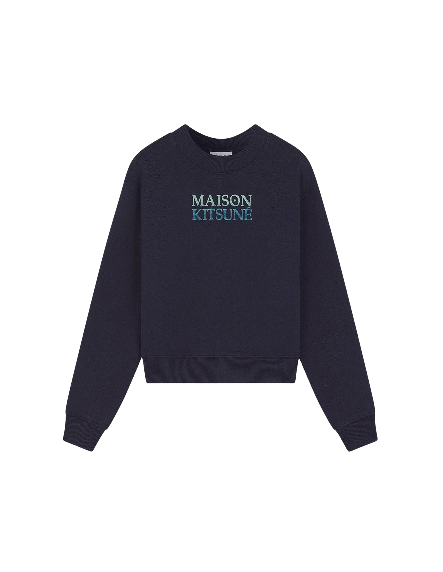 Cropped sweatshirt with logo - Navy