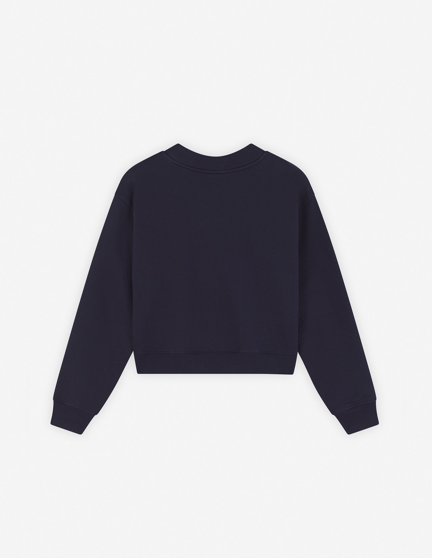 Cropped sweatshirt with logo - Navy