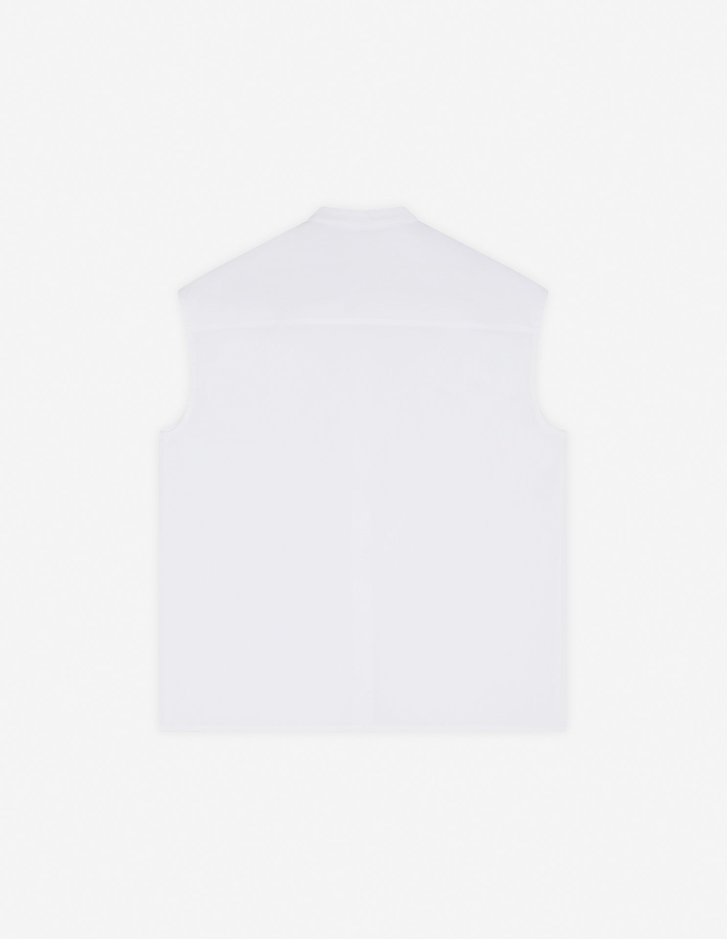 Sleeveless blouse with embroidery - White