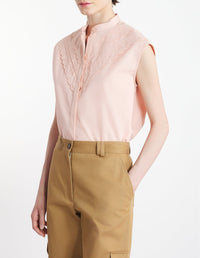 Blouse sans manches avec broderie - Pasture Rose