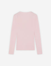 Cardigan Baby Fox avec écusson en laine - Pale Pink