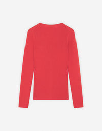 Cardigan Baby Fox avec écusson en laine - Autumn Red
