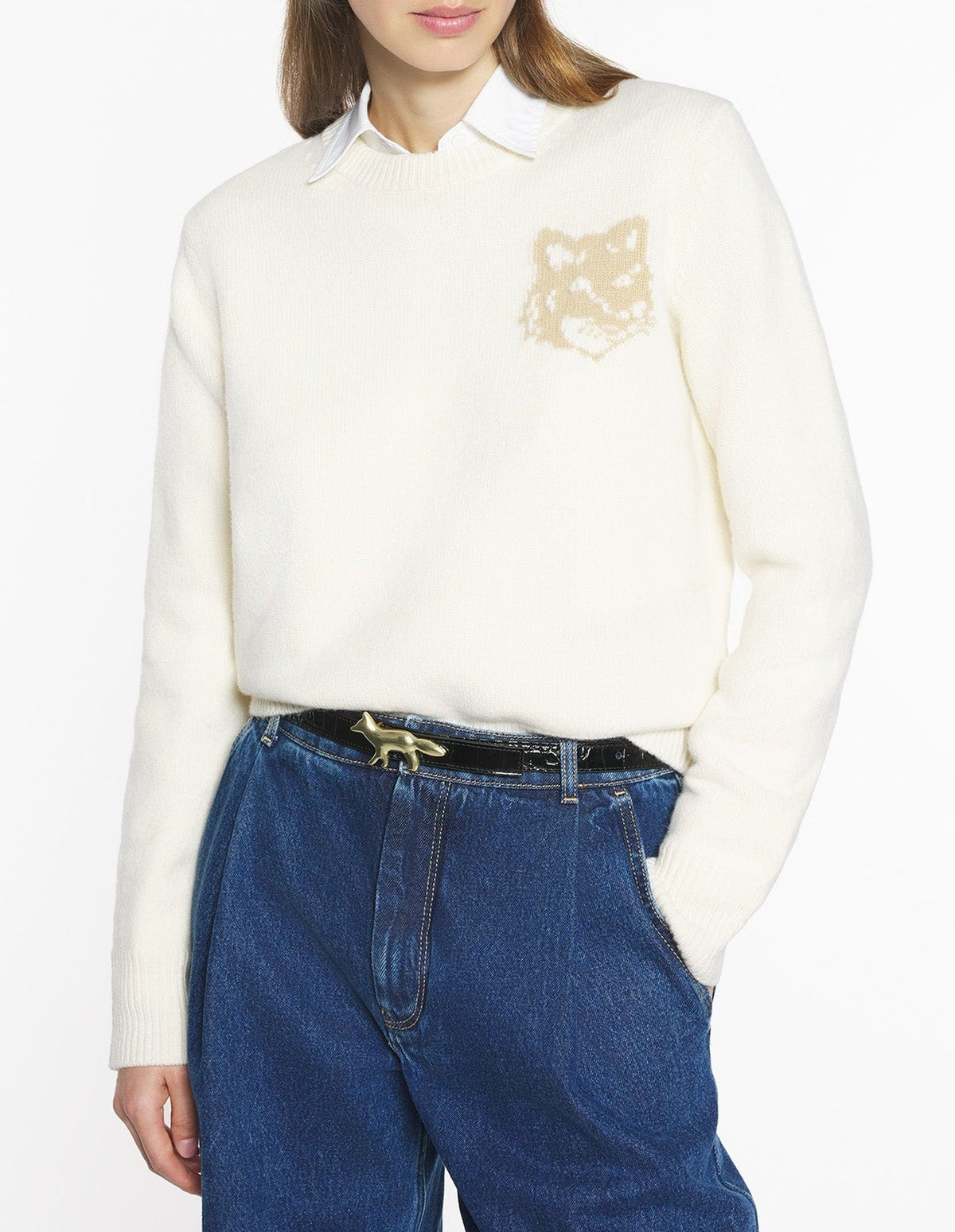 Pull Fox Head en laine - Solitary Star & Safari