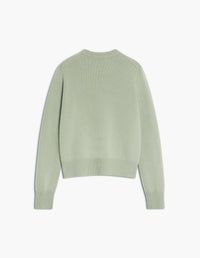 Fox Head Intarsia Merino Jumper - Sea Foam/Solitary Star