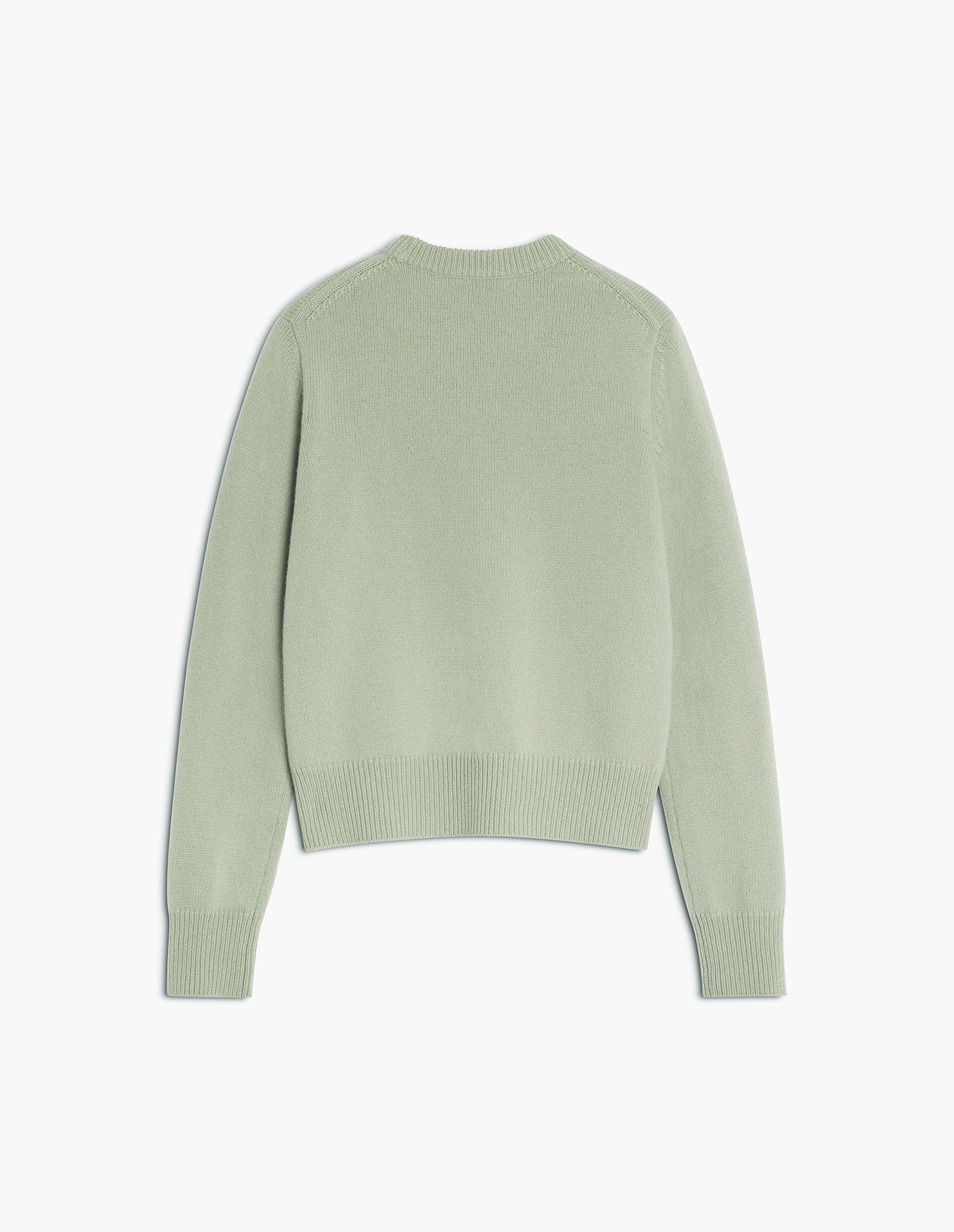 Fox Head Intarsia Merino Jumper - Sea Foam/Solitary Star