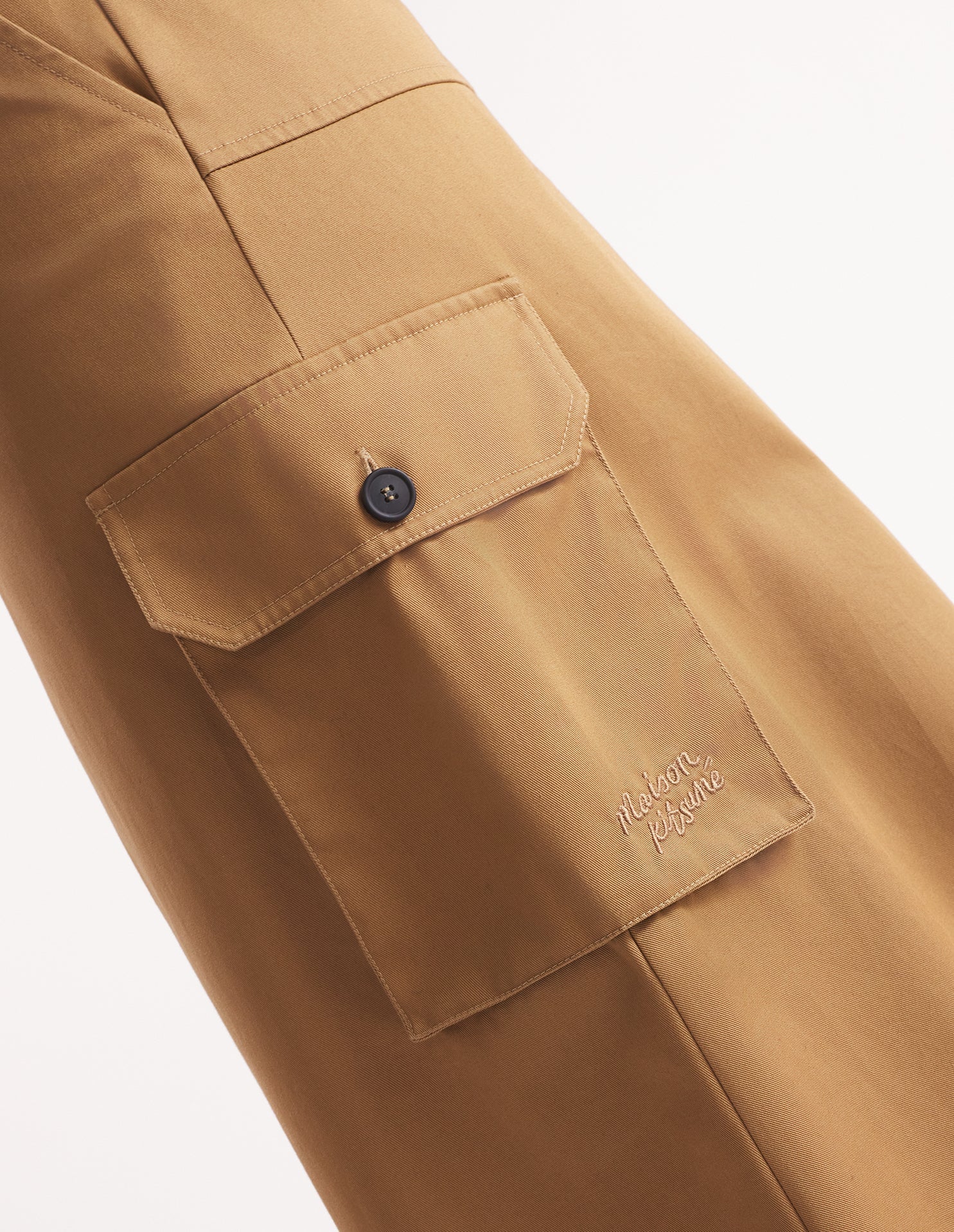 Jupe midi cargo - Chino Beige